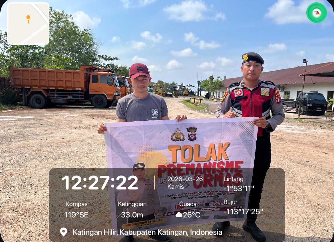 Personel Samapta Laksanakan Sosialisasi Tolak Premanisme di Lingkungan Masyarakat.