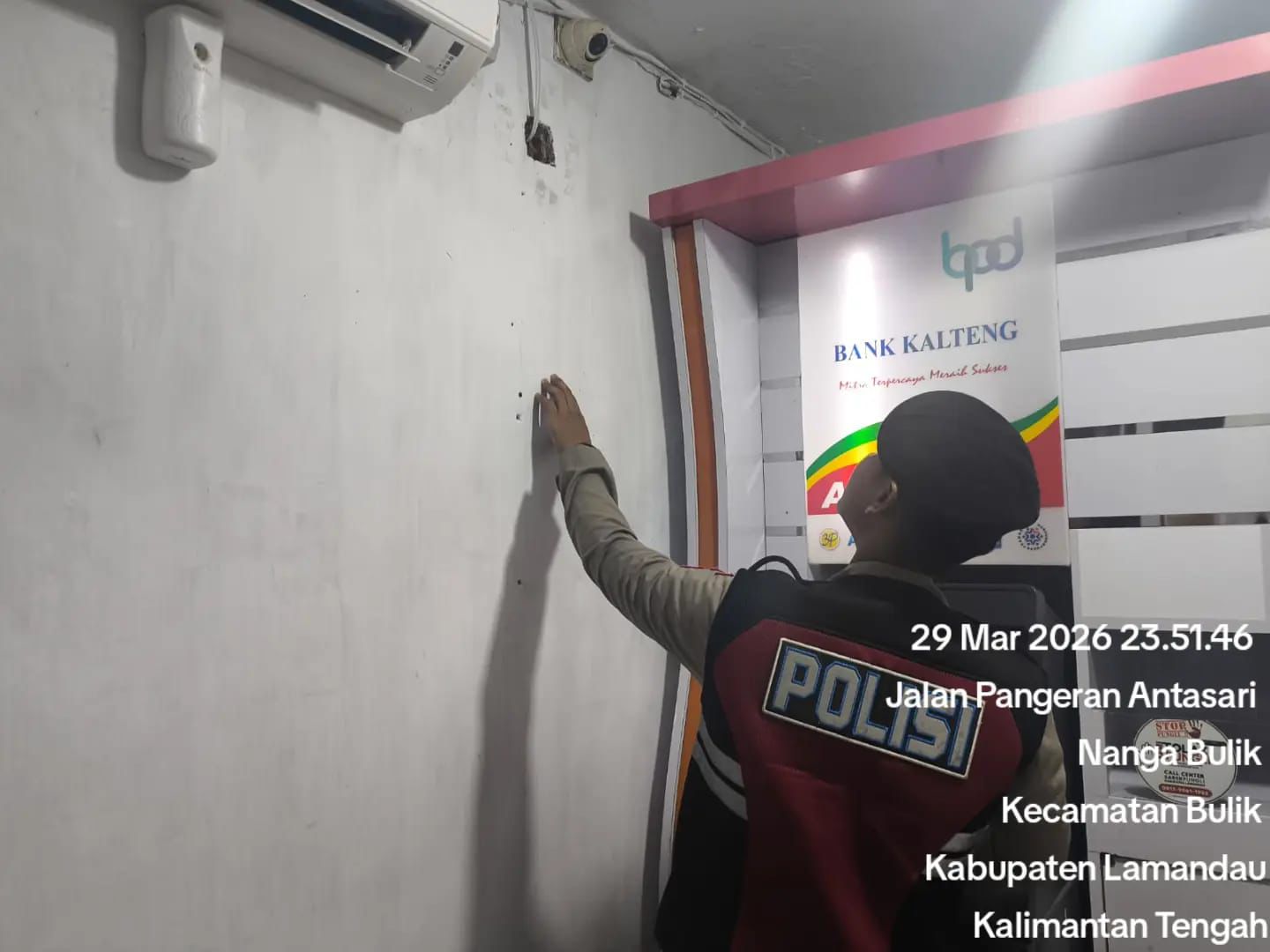 Piket Samapta melaksanakan Patroli di Objek-objek Vital Bank ATM