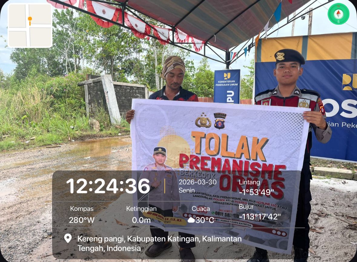 Personel Samapta Laksanakan Sosialisasi Tolak Premanisme di Lingkungan Masyarakat.