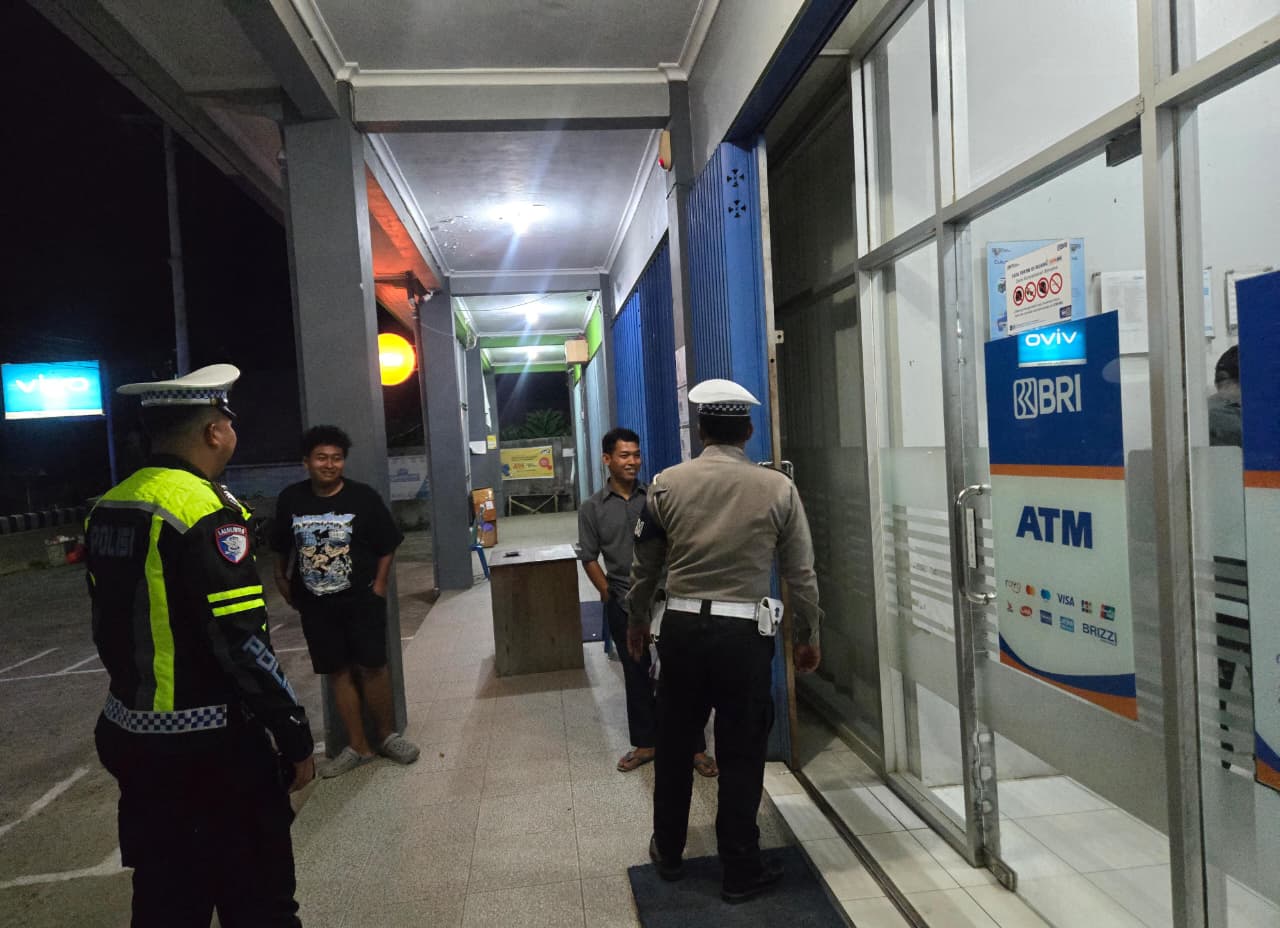 Piket Sat Lantas Patroli di Objek Vital diwilkum Polres Lamandau