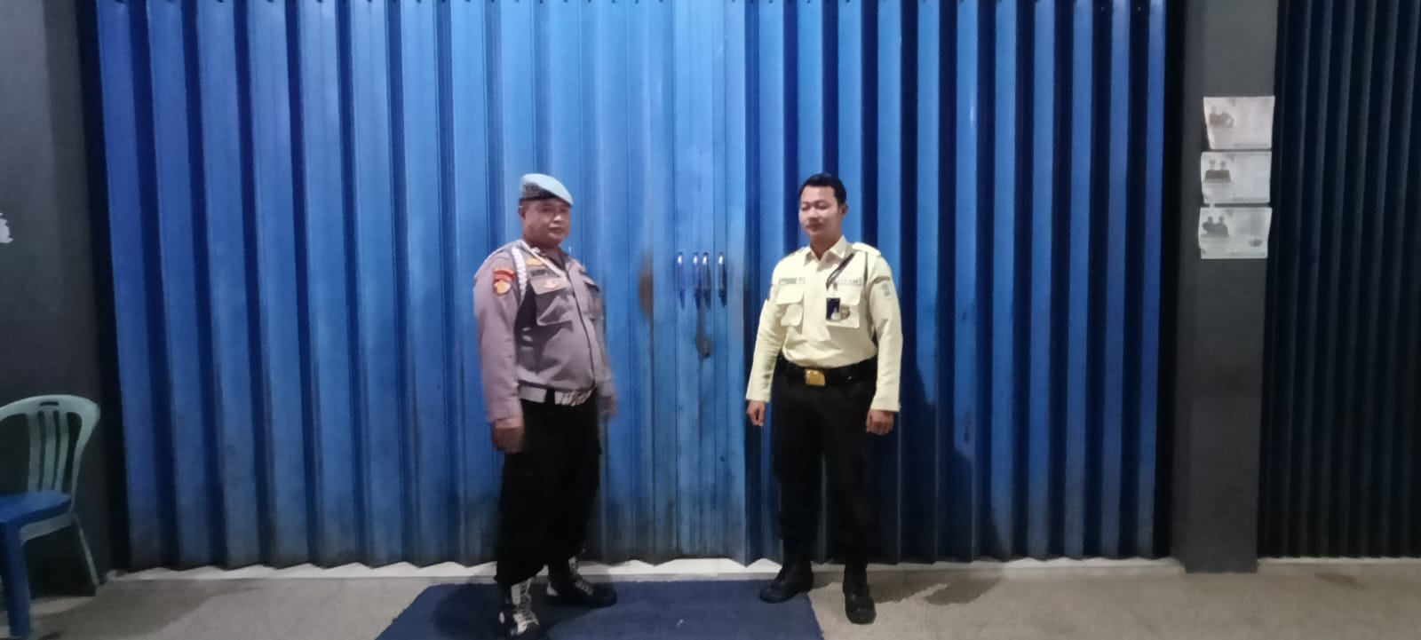 Ciptakan Rasa Aman, Polsek Bulik Patroli Dialogis dengan Satpam Bank