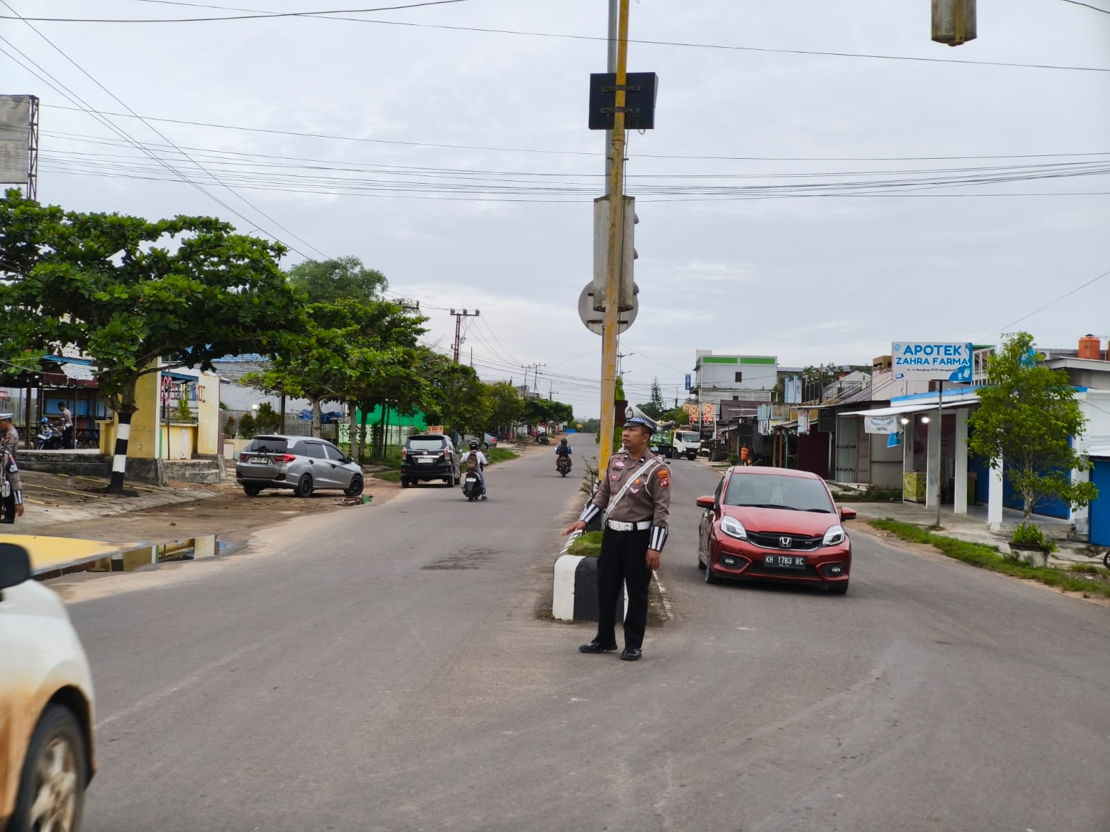Ciptakan Kelancaran, Satlantas Polres Lamandau Atur Lalu Lintas Pagi Hari