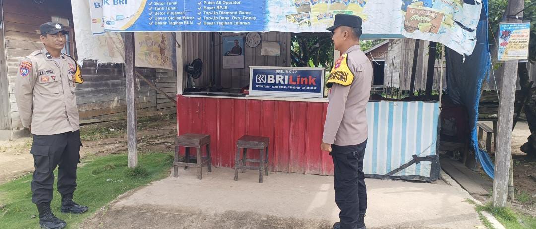 Dengan Patroli Dialogis, Polsek Tewang Sangalang Garing dan Pulau Malan Berikan Rasa Aman Kepada Masyarakat