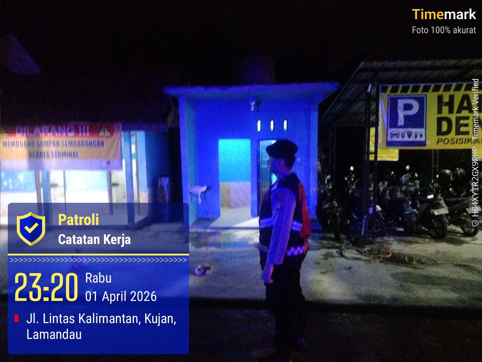 Sat Samapta Polres Lamandau Patroli di Objek Vital, Wilkum Polres Lamandau