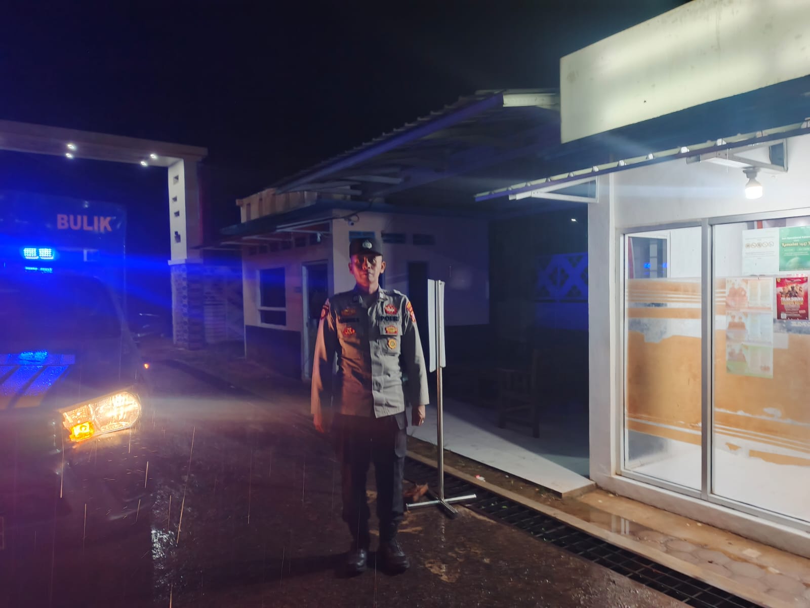 Personel Polsek melaksanakan Patroli di Wilkum Polsek Bulik