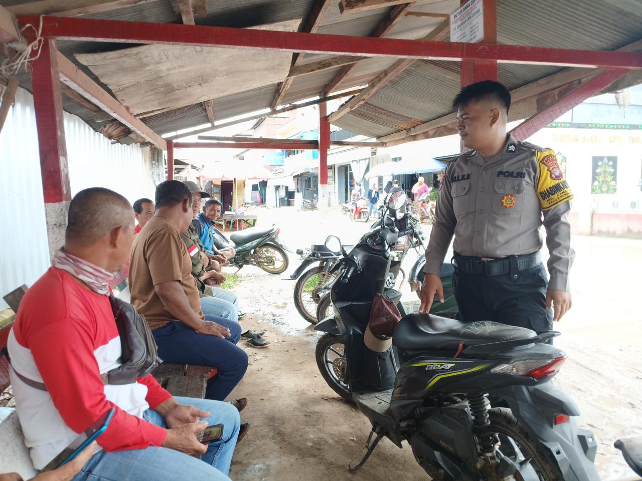Polsek Katingan Tengah Sambang Kamtibmas