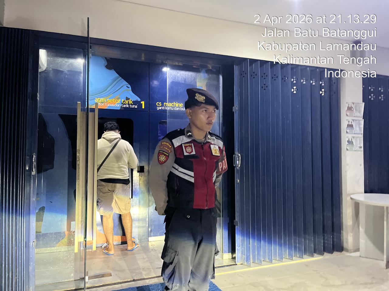 Piket Samapta melaksanakan Patroli di Objek-objek Vital Bank ATM