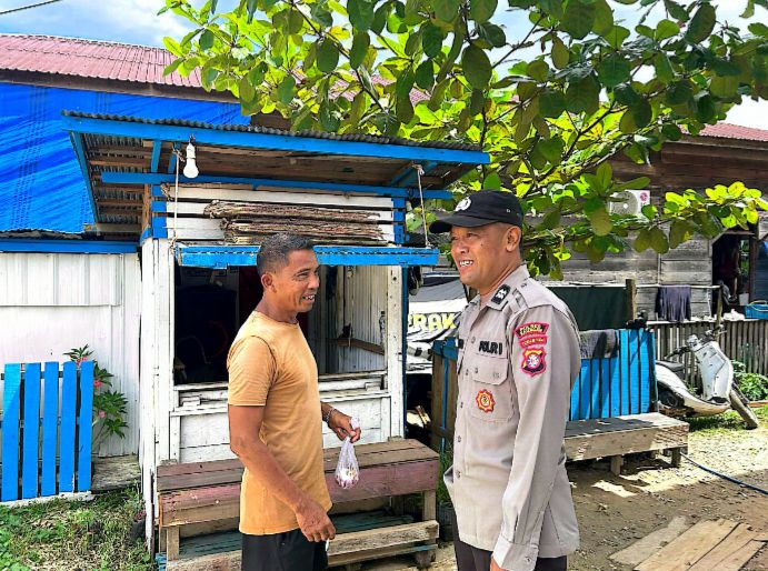 Polsek Katingan Tengah Sambang Kamtibmas