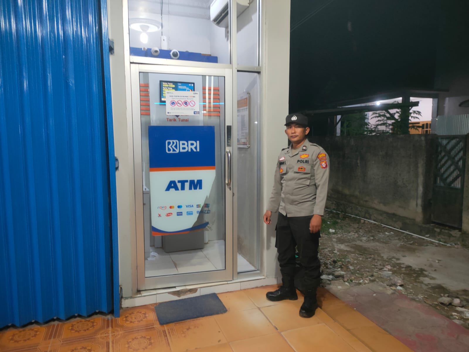 Piket Polsek Patroli ke Perbankan Atm