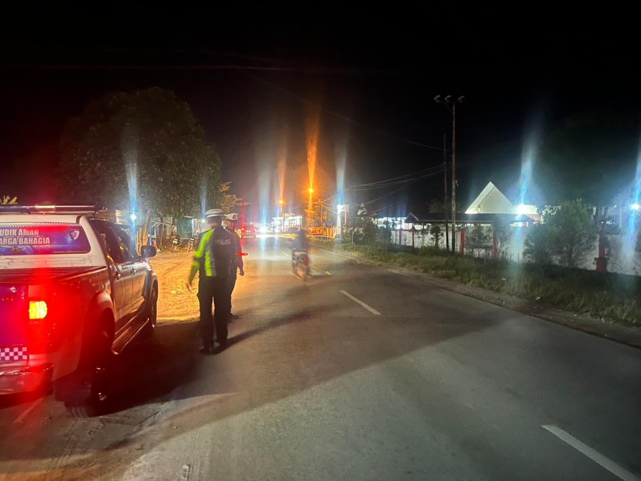 Antisipasi Laka Lantas, Satlantas Polres Katingan laksanakan patroli ke titik-titik lokasi rawan laka lantas.