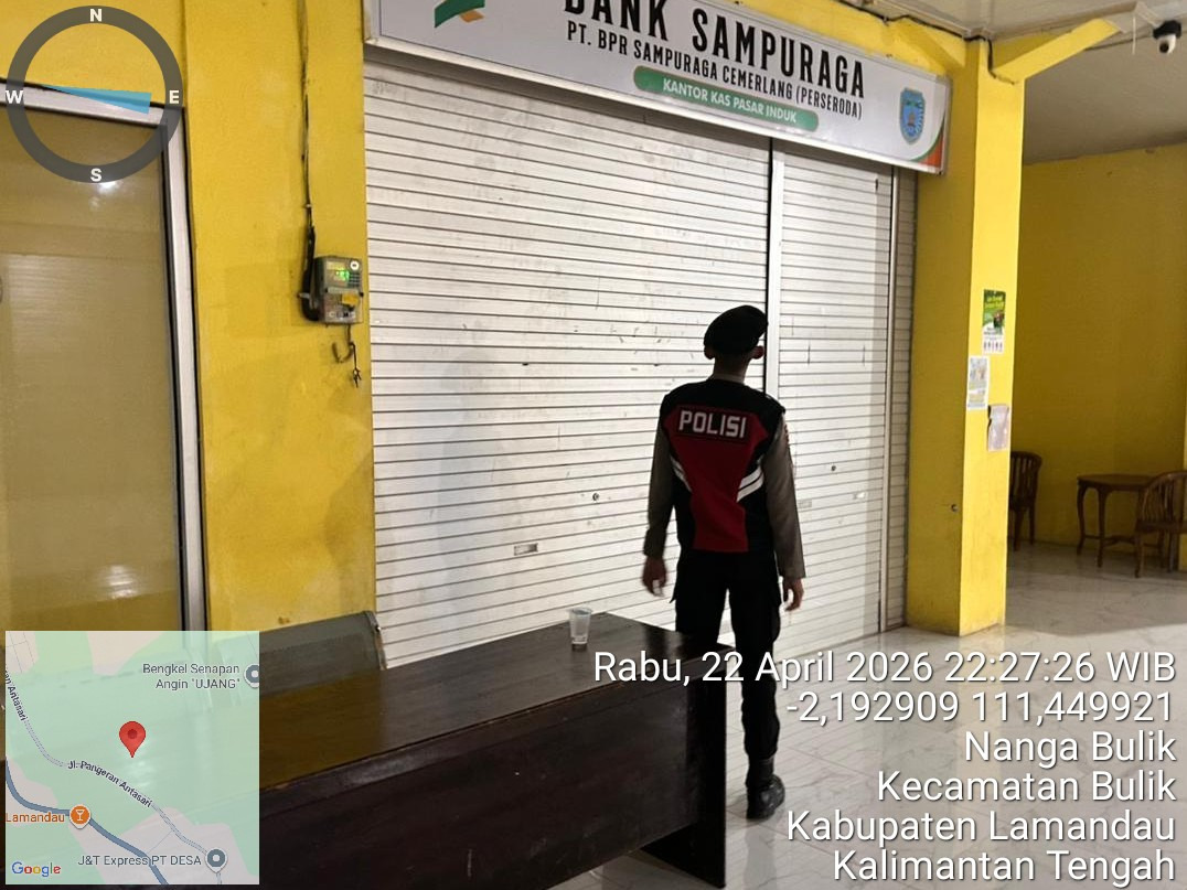 Sat Samapta Polres Lamandau Patroli di Objek Vital, Wilkum Polres Lamandau