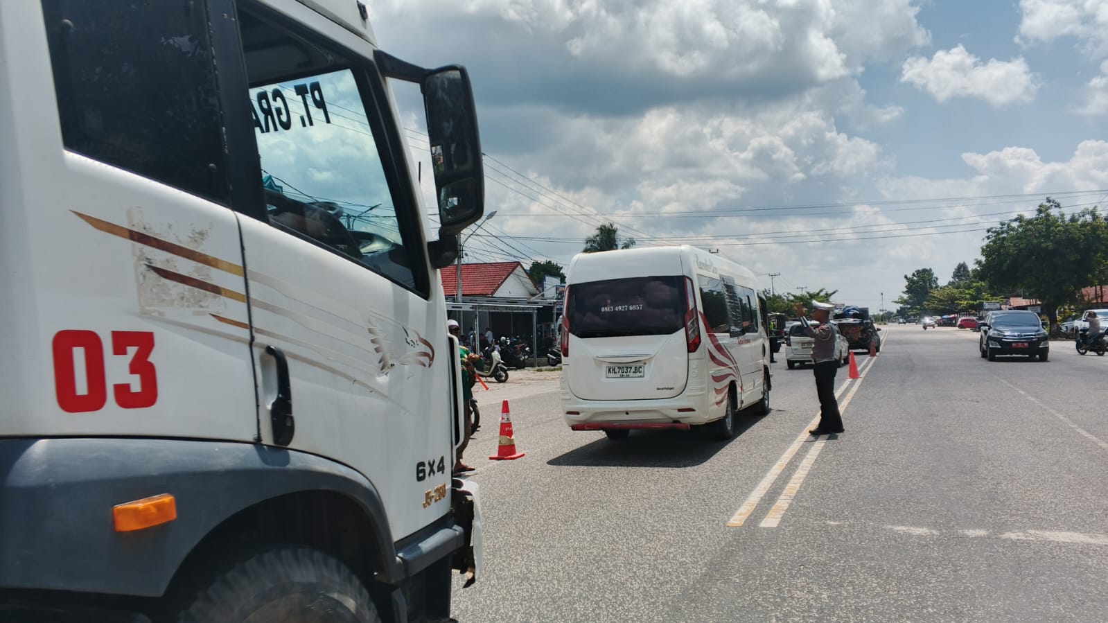 Pengaturan Pagi Di titik Rawan kepadatan arus lalulintas