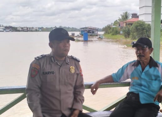 Perkuat Kamtibmas, Polsek Katingan Tengah Sambangi Warga