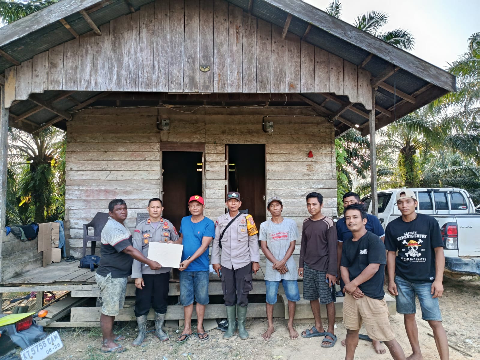 Polsek Teweh Timur Respon Cepat Laporan Warga, Situasi Kamtibmas di Desa Jamut Tetap Kondusif