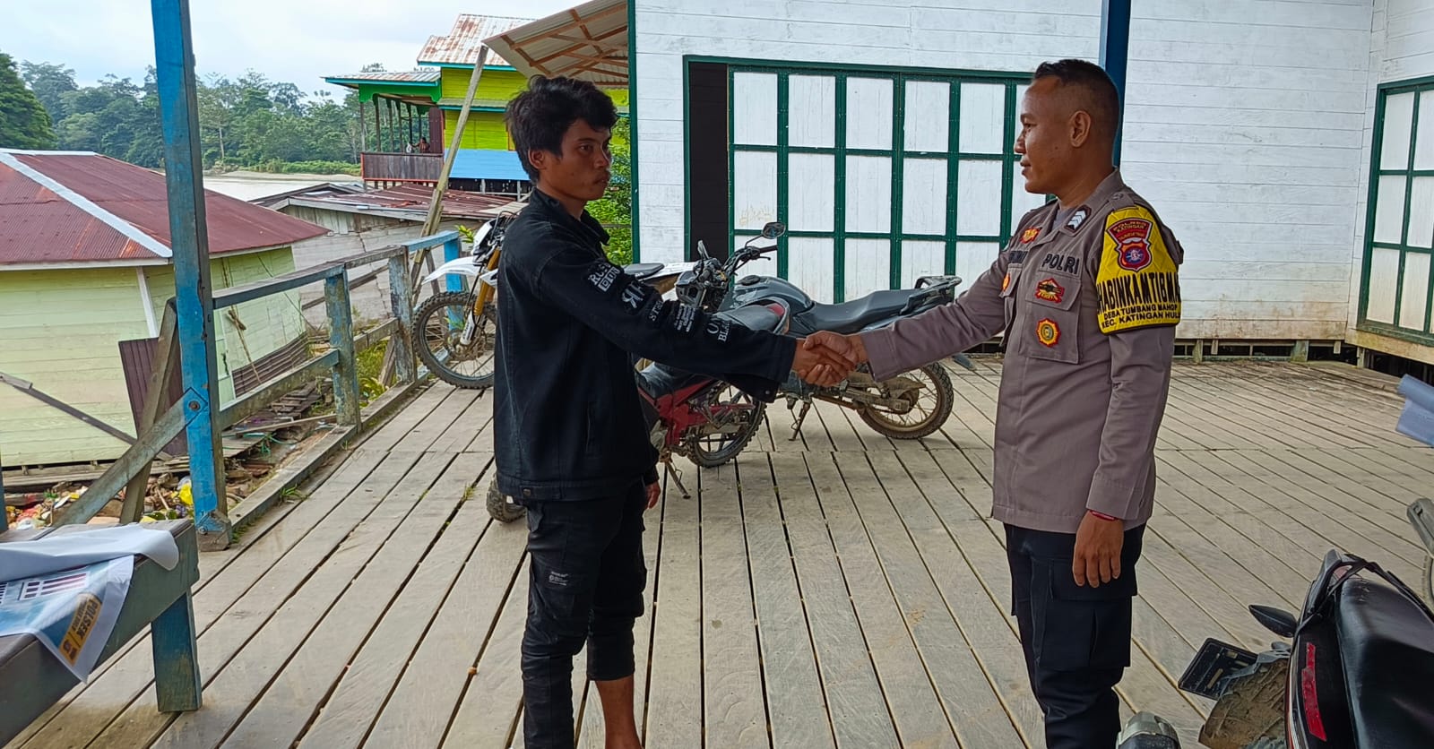 ‎BHABINKAMTIBMAS POLSEK KATINGAN HULU SAMBANGI WARGA.