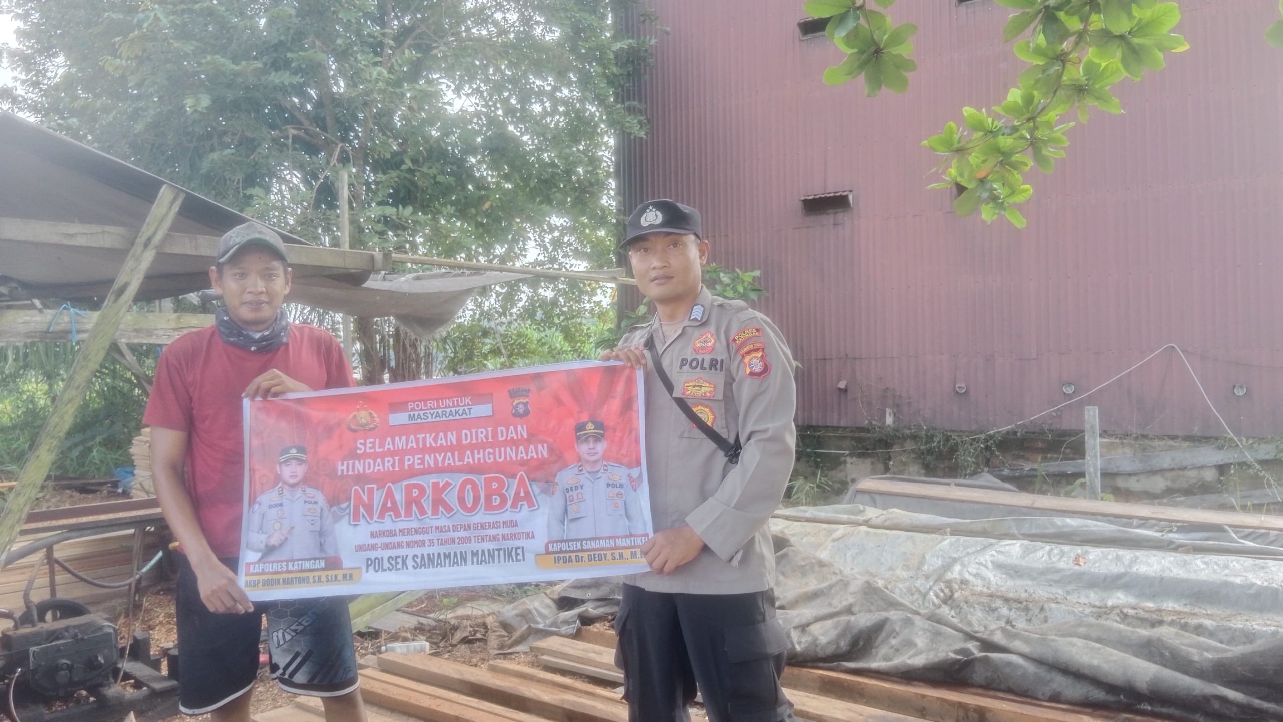 Bhabinkamtibmas Desa Kamanto Sosialisasi Bahaya penyalahgunaan Narkoba.