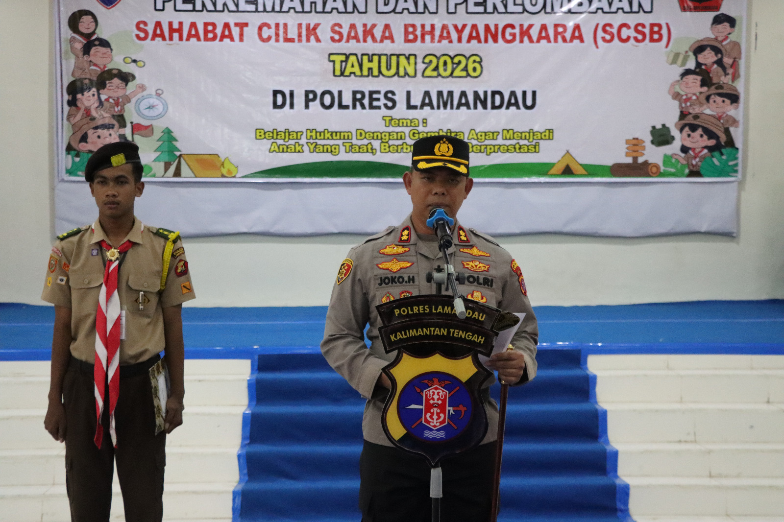 Kapolres Lamandau Pimpin Pembukaan Perkemahan dan Lomba SCSB ke-II 2026