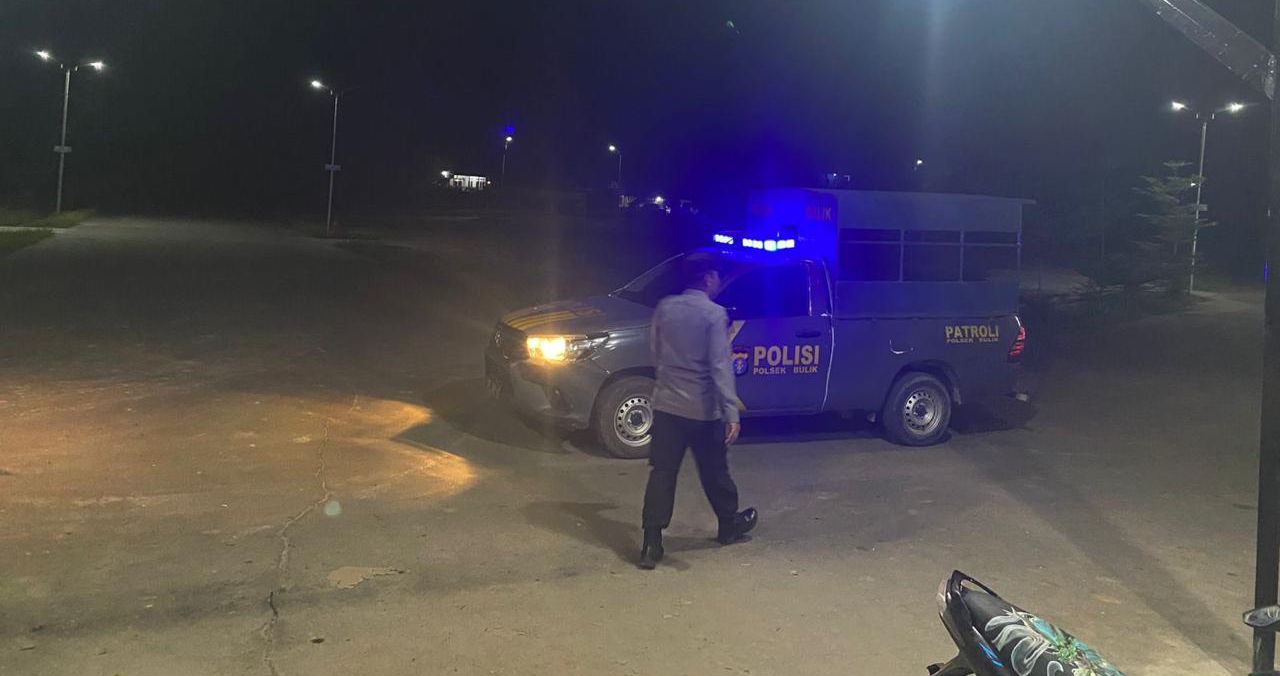 Personel Polsek melaksanakan Patroli di Wilkum Polsek Bulik