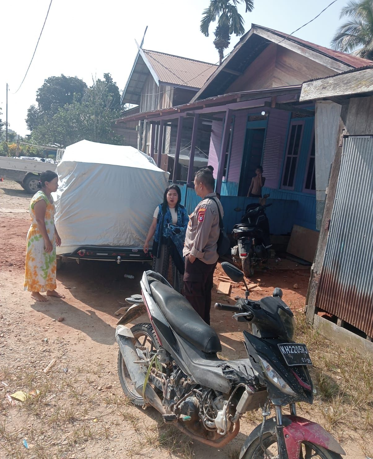 Polsek Katingan Tengah Sambang Kamtibmas