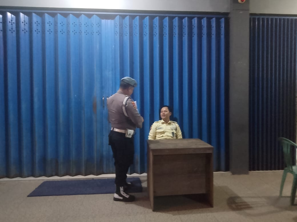 Ciptakan Rasa Aman, Polsek Bulik Patroli Dialogis dengan Satpam Bank