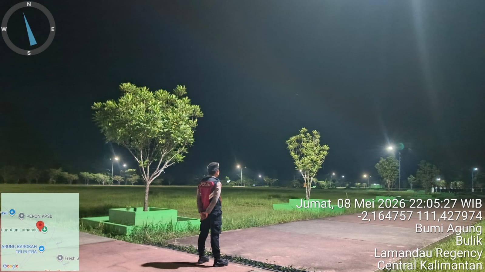 Wujudkan Kamtibmas Aman dan Kondusif, Sat Samapta Polres Lamandau Laksanakan Patroli Malam
