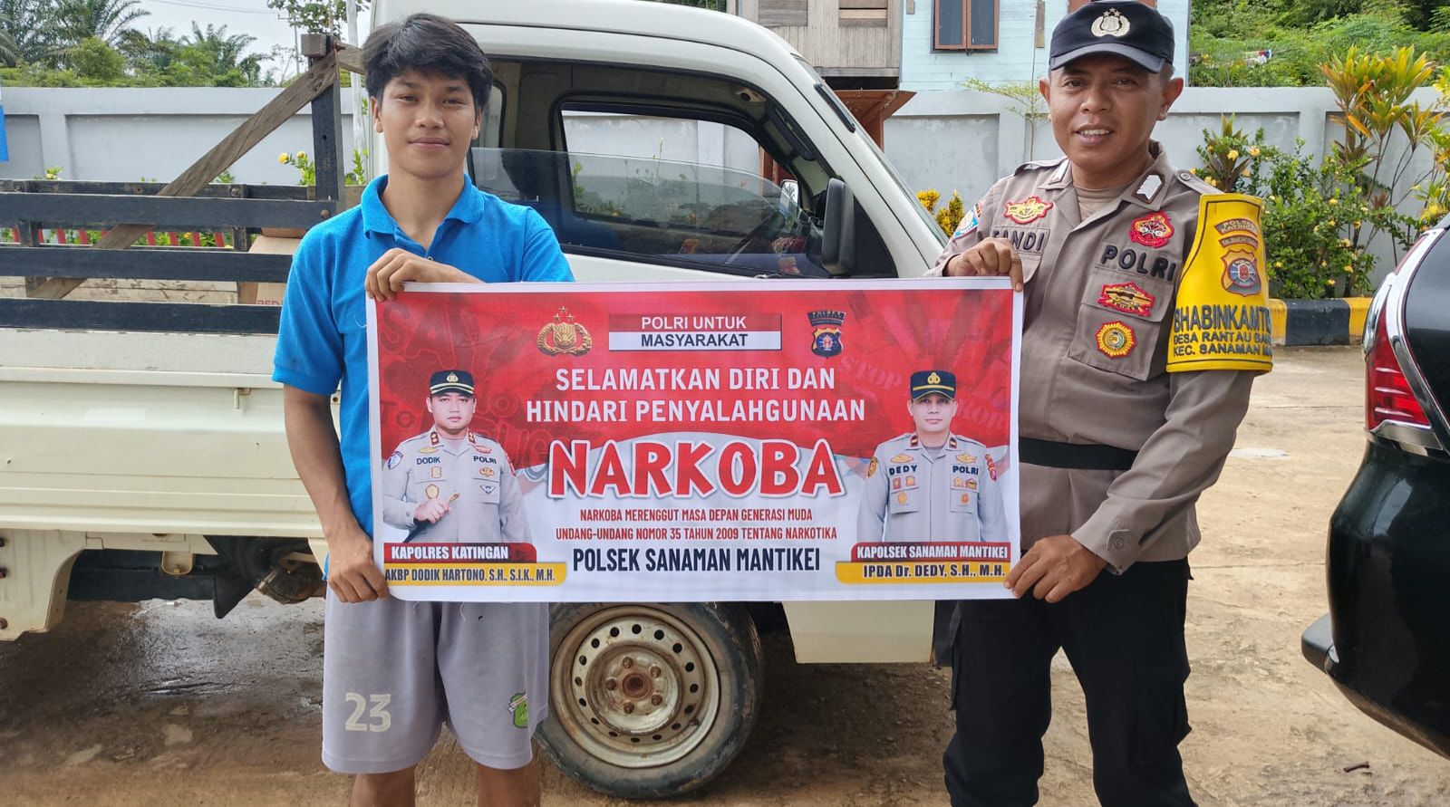 Bhabinkamtibmas Desa Rantau Bangkiang Sosialisasi Bahaya penyalahgunaan Narkoba.