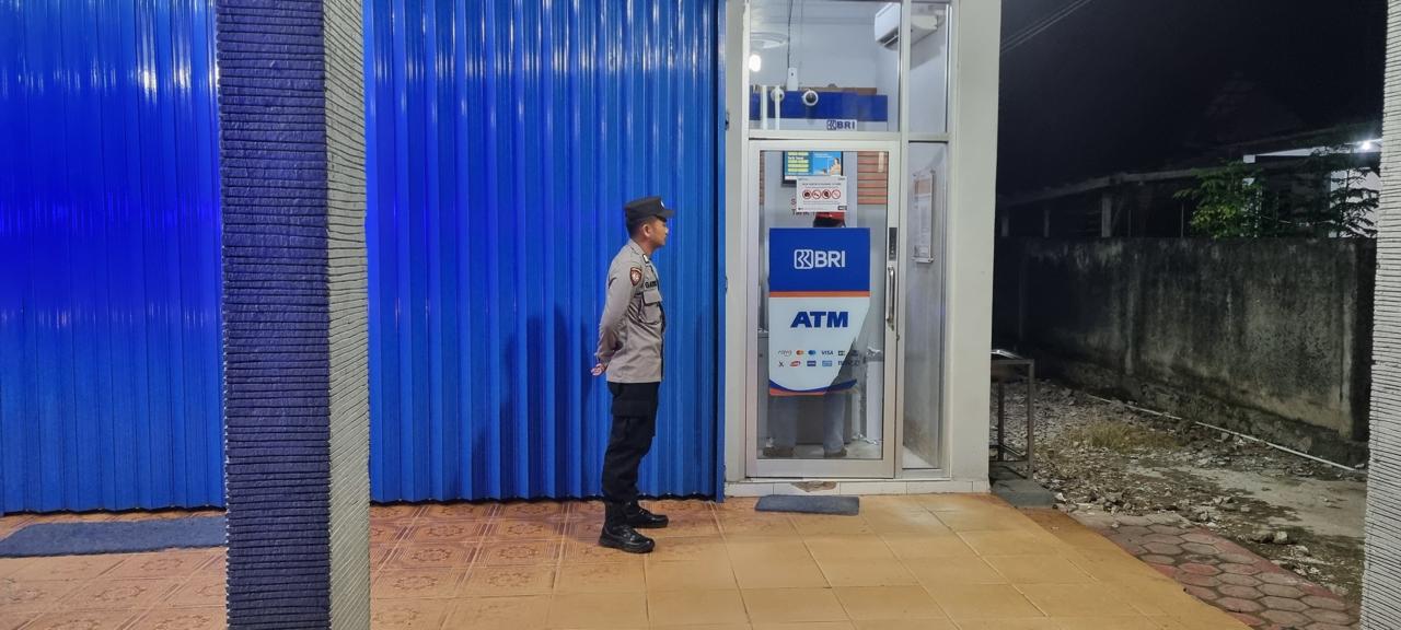 Piket Polsek Patroli ke Perbankan Atm