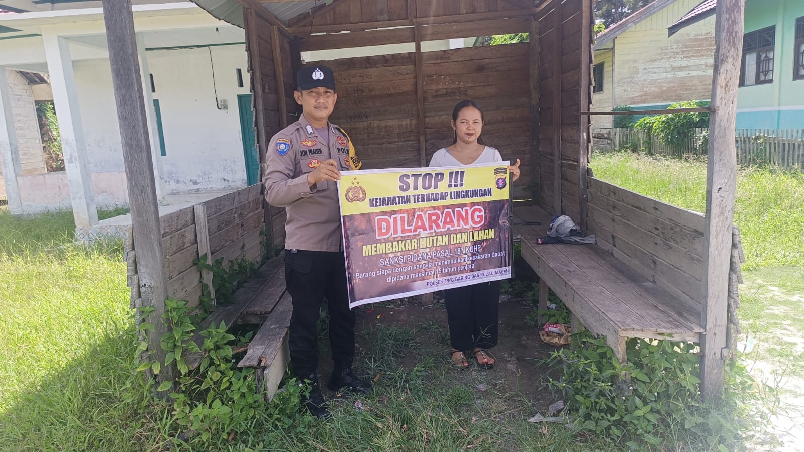 ‎Polsek Tws Garing dan Pulau Malan rutin sosialisasi larangan ilegal Meaning dan ilegal Logging.