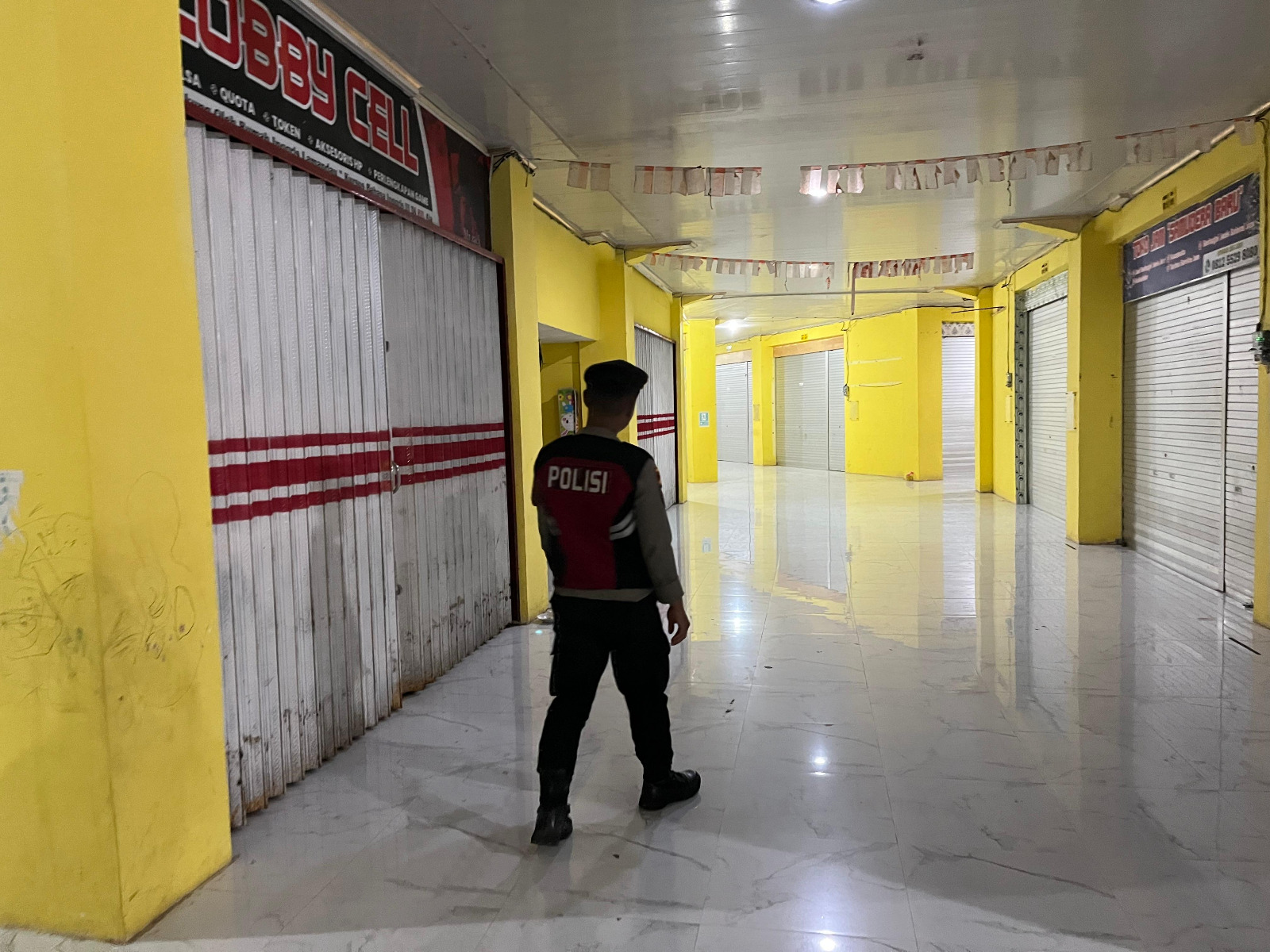 Ciptakan Rasa Aman, Satuan Samapta Patroli di Pasar Tradisional Lamandau