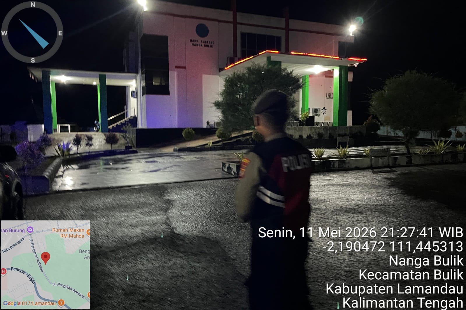 Sat Samapta Polres Lamandau Patroli di Objek Vital, Wilkum Polres Lamandau
