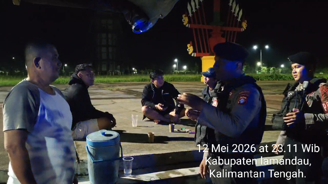 Personel Samapta Polres Lamandau Laksanakan Patroli dan Sambangi Masyarakat