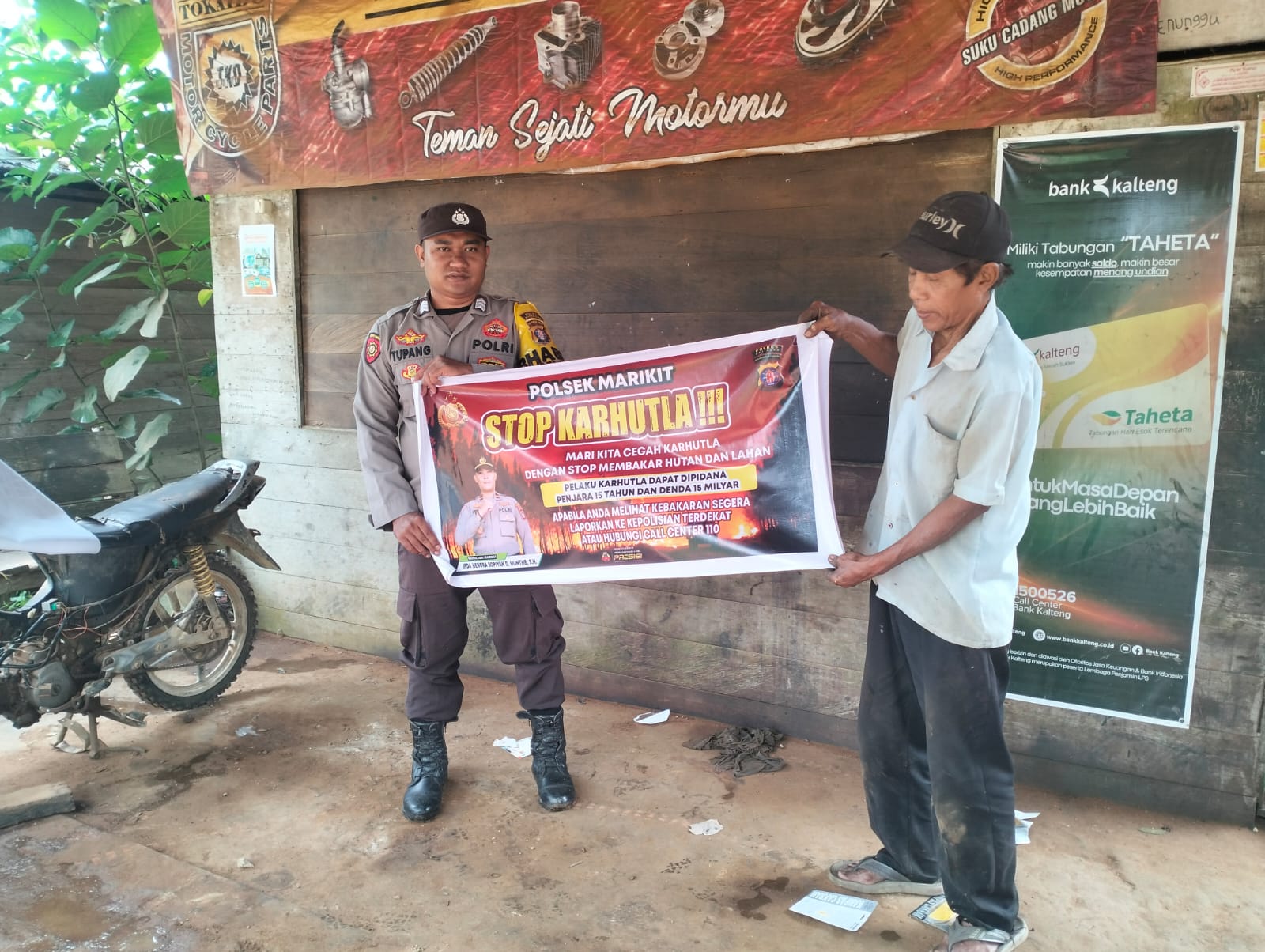‎Polsek Marikit Intensifkan Sosialisasi Pencegahan Karhutla kepada Masyarakat Kecamatan Marikit