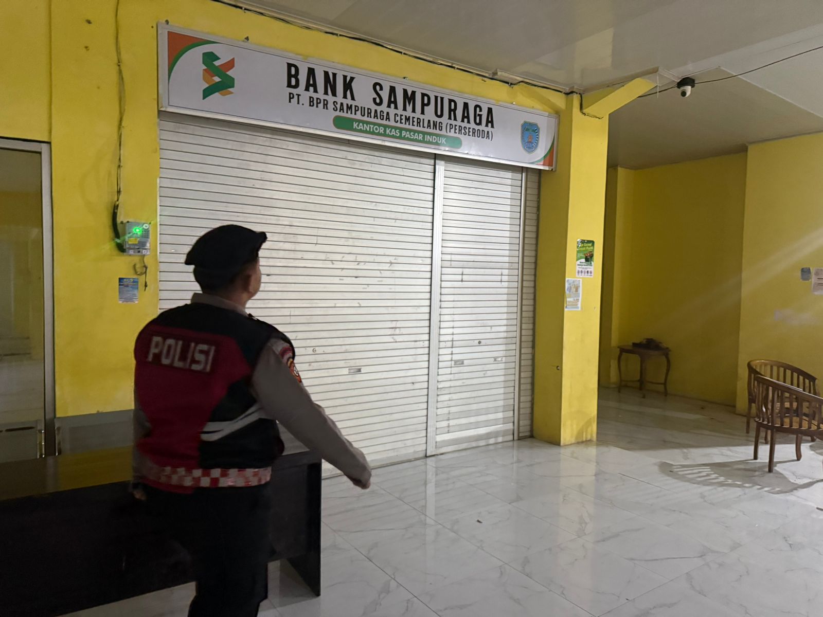 Ciptakan Rasa Aman, Satuan Samapta Patroli di Pasar Tradisional Lamandau