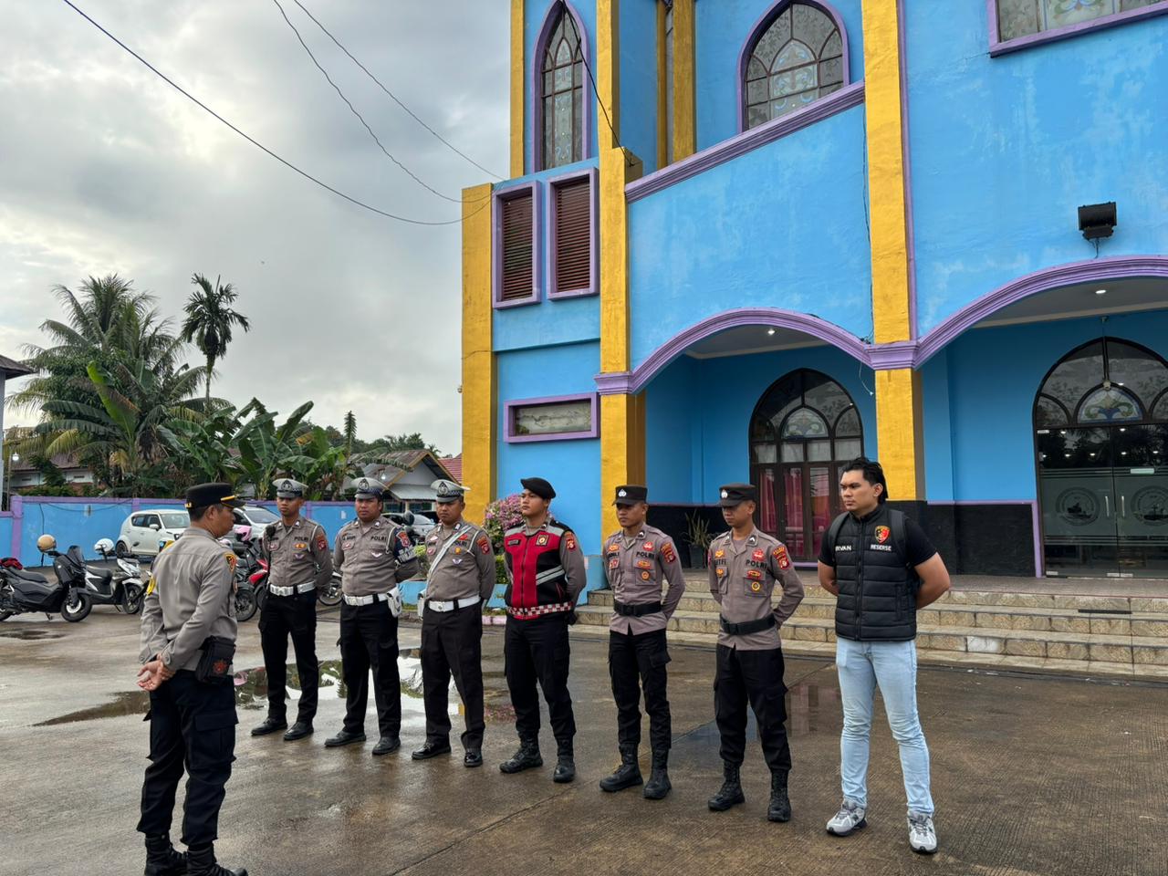 Ciptakan Situasi Kondusif, Polres Lamandau Lakukan Pengamanan Ibadah Kenaikan Yesus Kristus