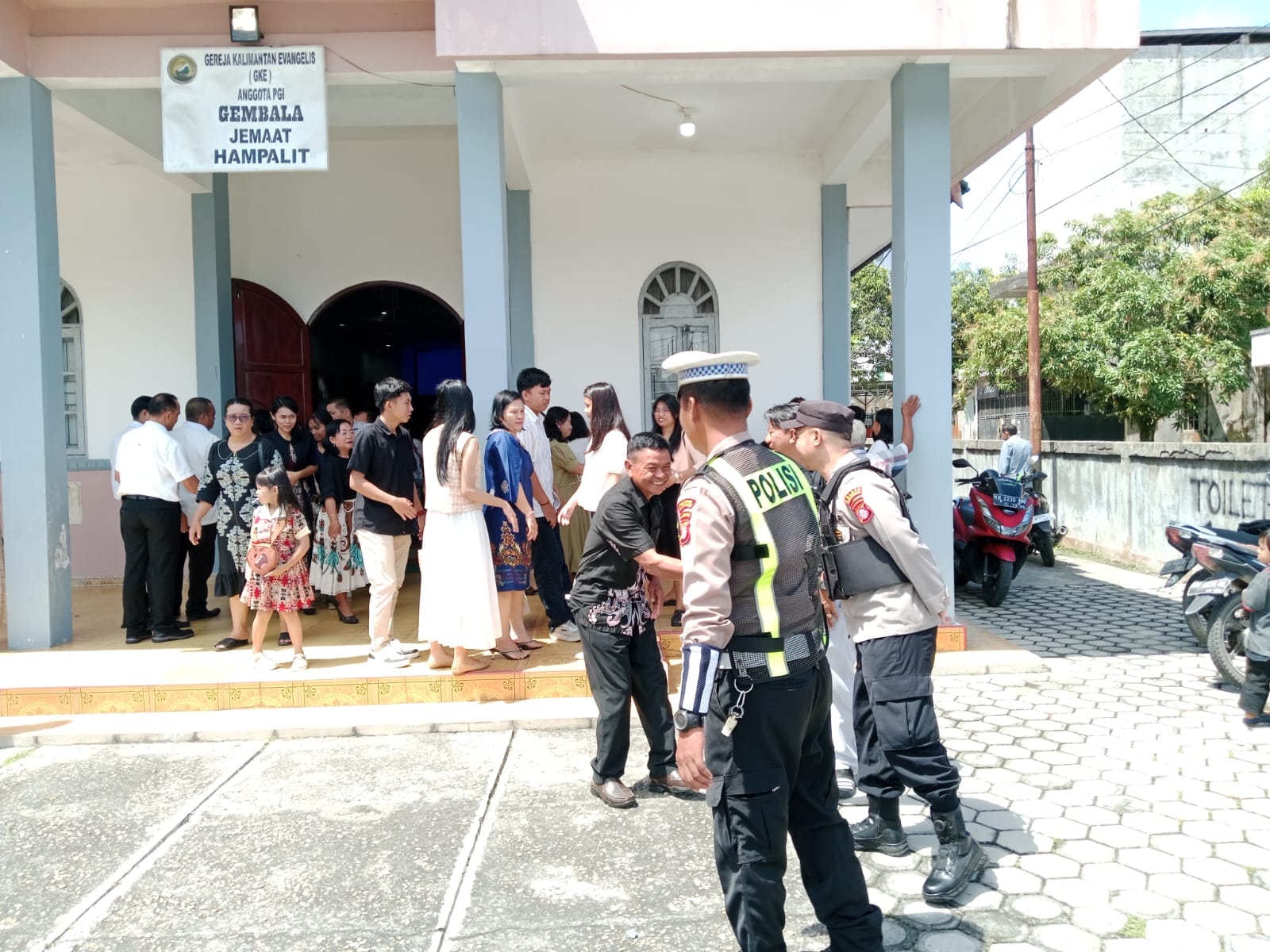Polres Katingan Amankan Ibadah Kenaikan Yesus Kristus