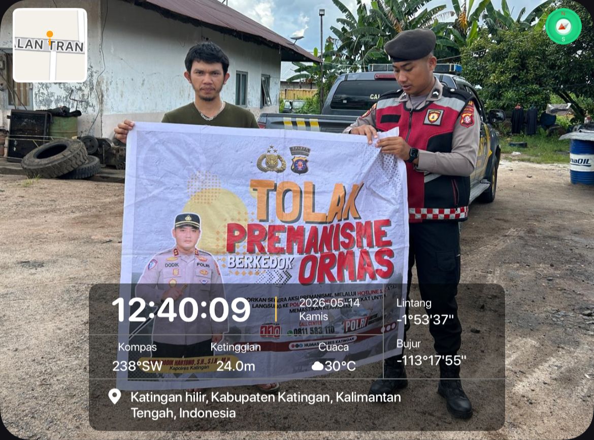 Personel Samapta Laksanakan Sosialisasi Tolak Premanisme di Lingkungan Masyarakat.