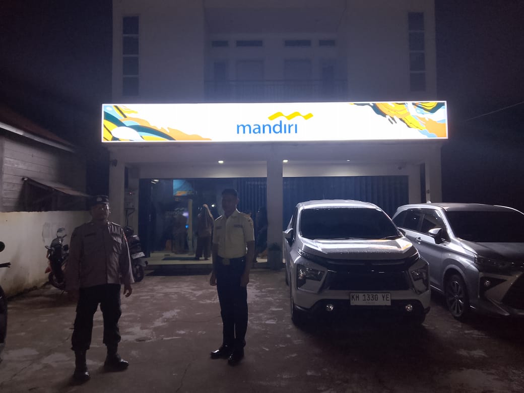 Ciptakan Rasa Aman, Polsek Bulik Patroli Dialogis dengan Satpam Bank