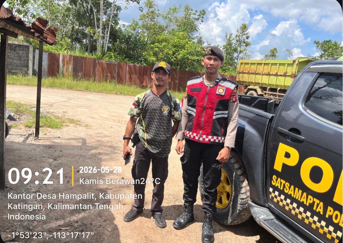 Patroli Pagi, Personel Samapta Polres Katingan Sasar Titik Rawan Tindak Pidana.