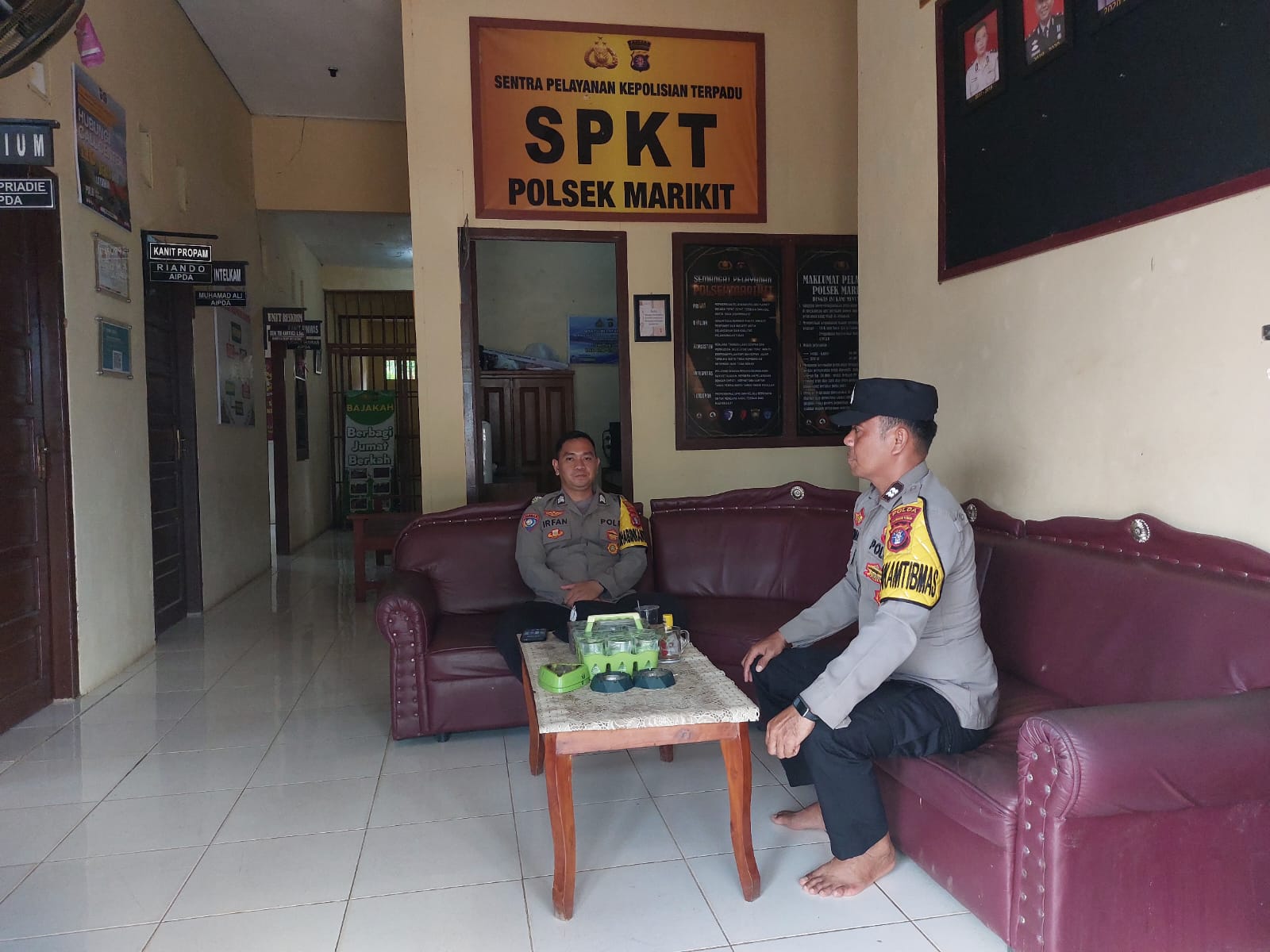 Polsek Marikit Tingkatkan Penjagaan Mako dan Pelayanan Kepolisian Demi Terwujudnya Kamtibmas yang Aman dan Kondusif