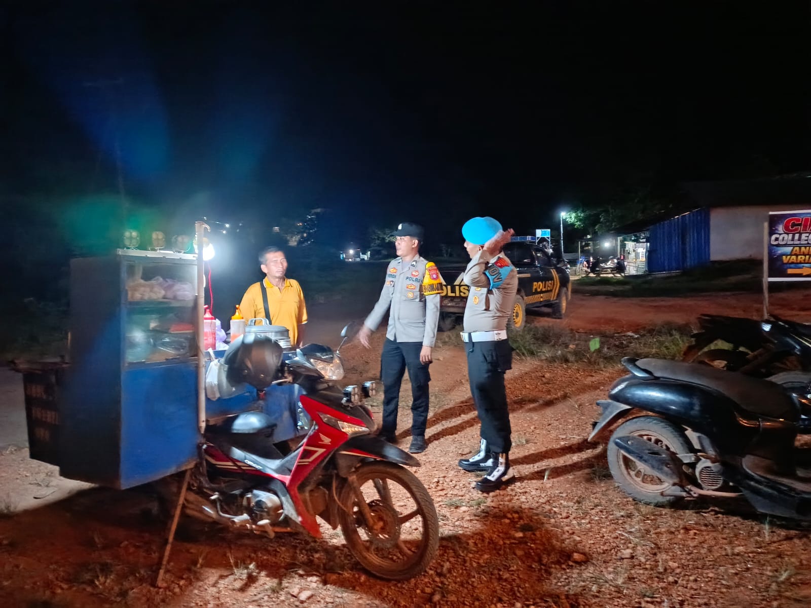 Bangun Kedekatan dengan Pelaku Usaha, Polsek Lamandau Sampaikan Pesan Kamtibmas