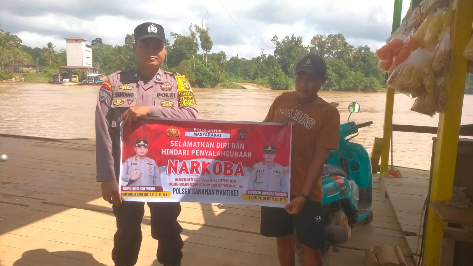 Bhabinkamtibmas Desa Tumbang Baraoi Sosialisasi Bahaya penyalahgunaan Narkoba.