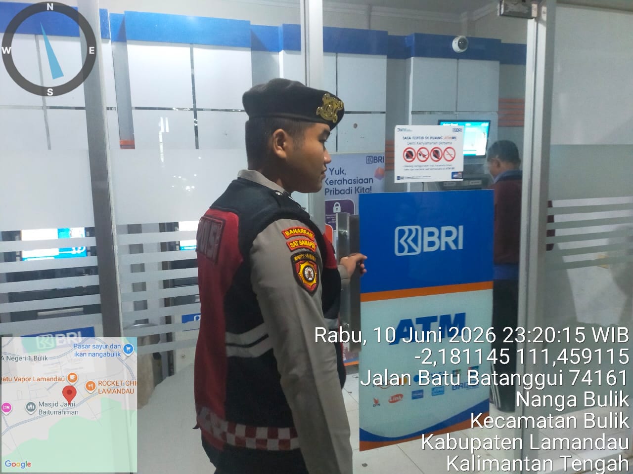 Jaga Keamanan Objek Vital, Sat Samapta Patroli ATM dan Perbankan