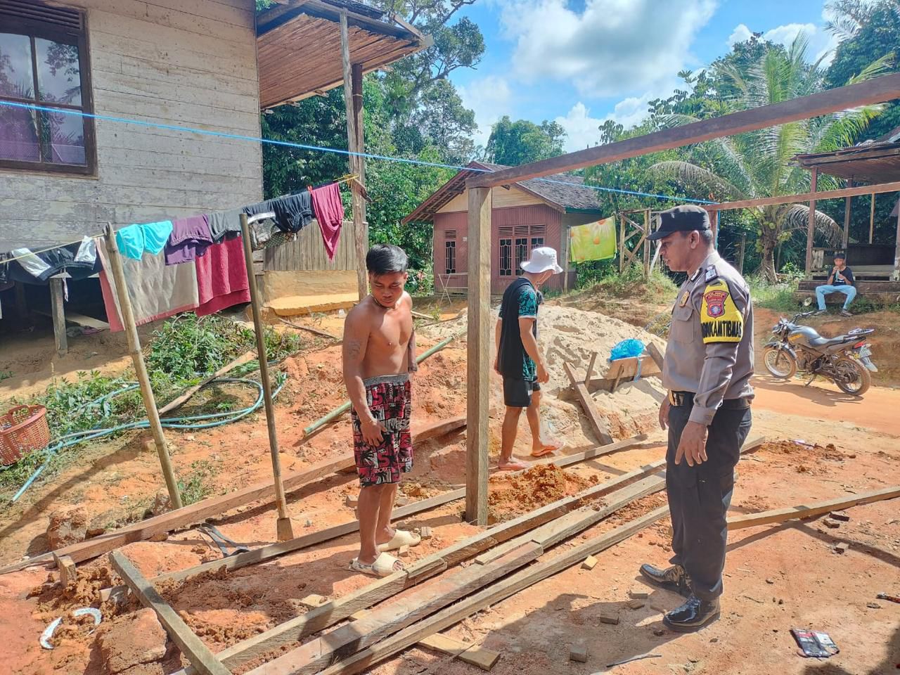 Polsek Katingan Tengah Sambang Kamtibmas
